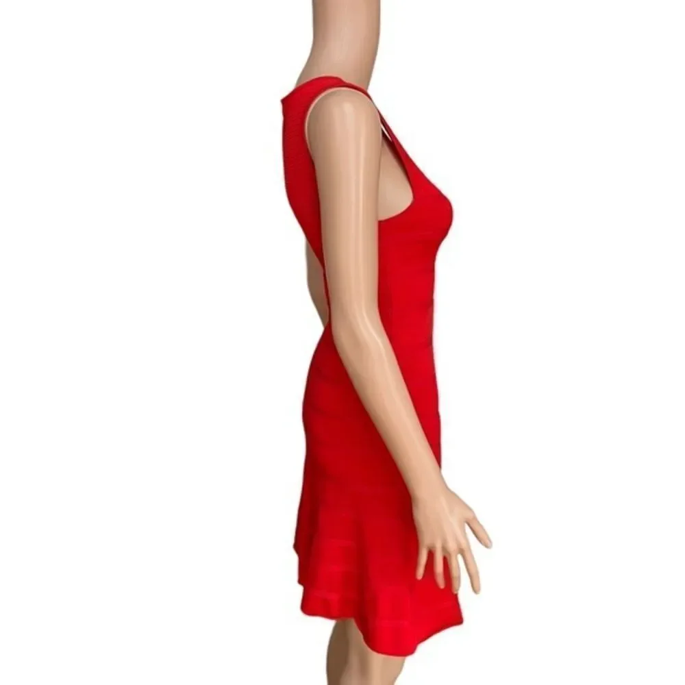 Armani Exchange Red Knit Sleeveless Mini Dress XS - Picture 2 of 7